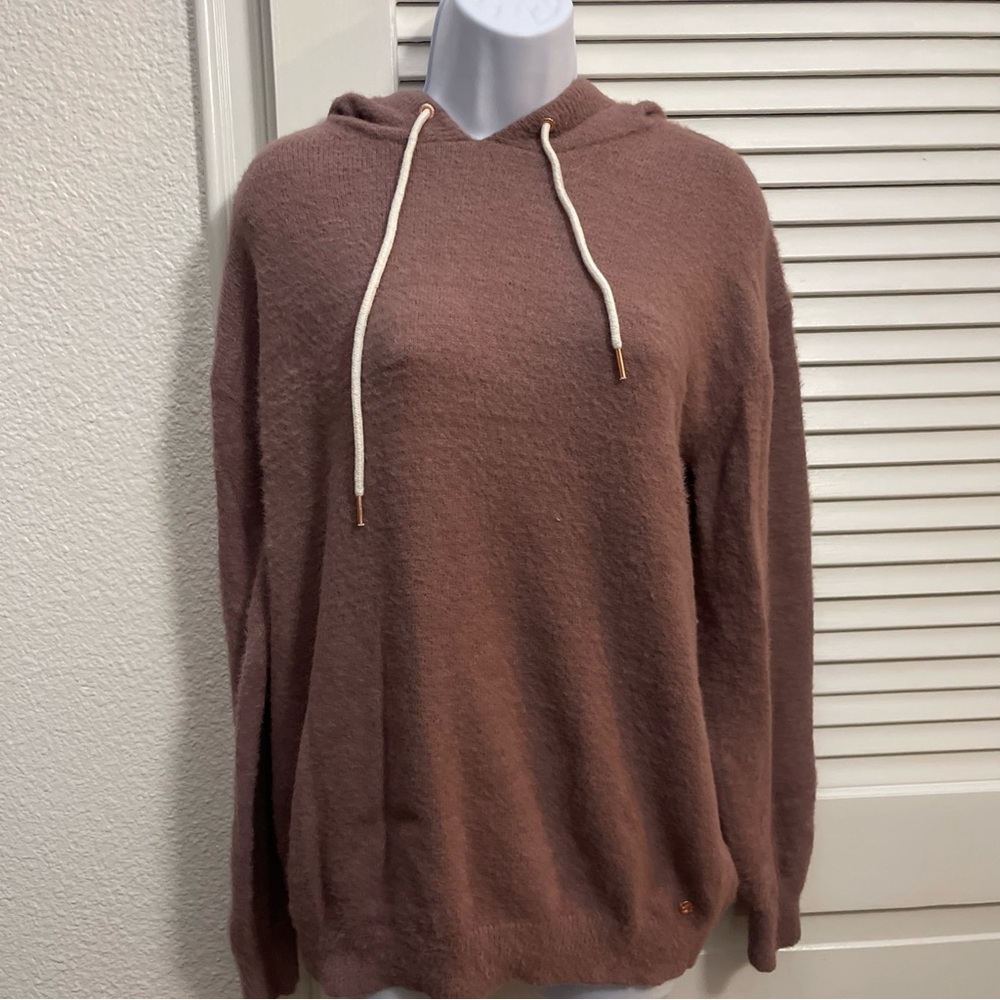 Volcom live in lounge super soft purple hooded sweater XS